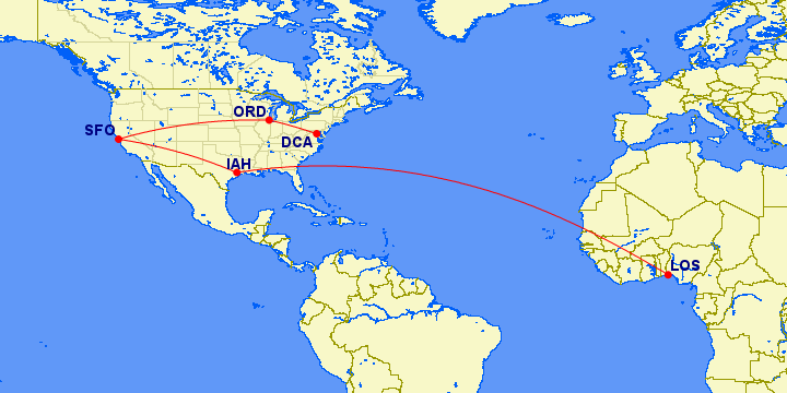 LOS to DCA map